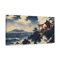 Side Mockup 3. Torii By Mount Fuji shown as canvas print