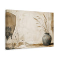 Side Mockup 4. Wabi Sabi Blue Vase shown as canvas print