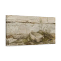 Side Mockup 3. Wabi Sabi Buried Bowl shown as canvas print