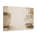 Side Mockup 4. Wabi Sabi Ceramic Cup shown as canvas print