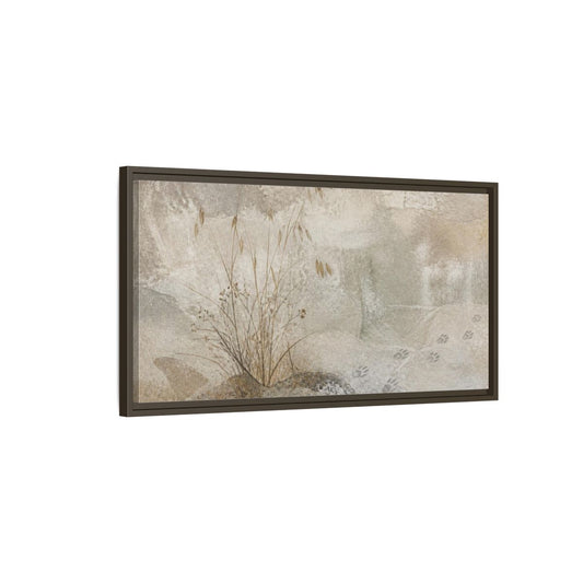 Main Mockup. Wabi Sabi Dried Grasses shown as framed canvas print