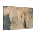 Side Mockup 4. Wabi Sabi Dried Leaves shown as canvas print