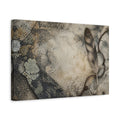 Side Mockup 4. Wabi Sabi Feather Study shown as canvas print