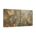 Side Mockup 3. Wabi Sabi Garden Leaves shown as canvas print