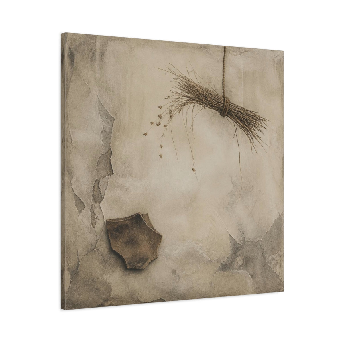 Main Mockup. Wabi Sabi Reed Bundle shown as canvas print