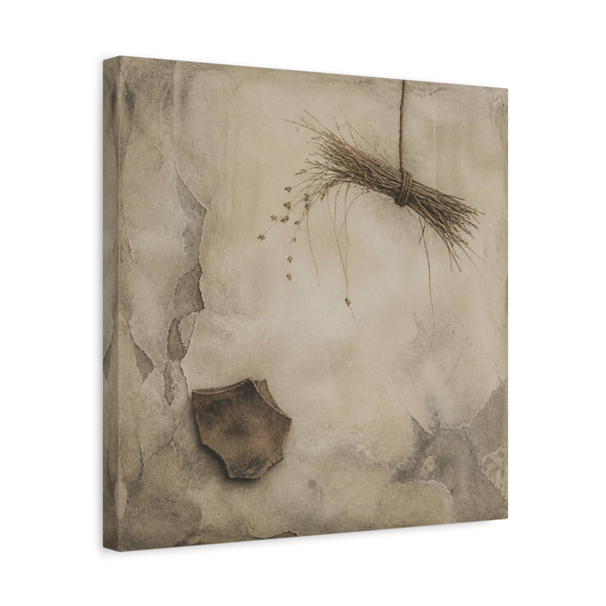 Side Mockup 6. Wabi Sabi Reed Bundle shown as canvas print