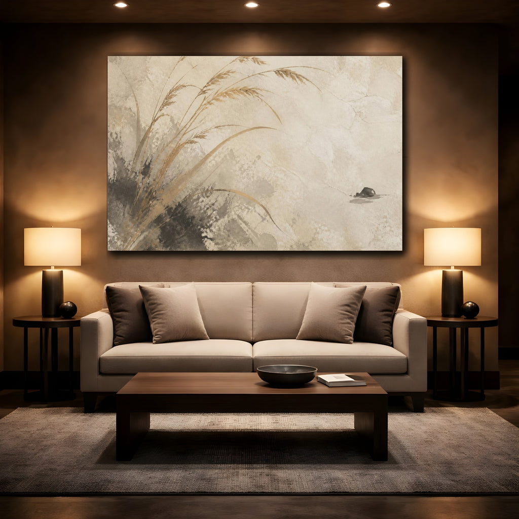 Mockup 2. Wabi Sabi shown as canvas print