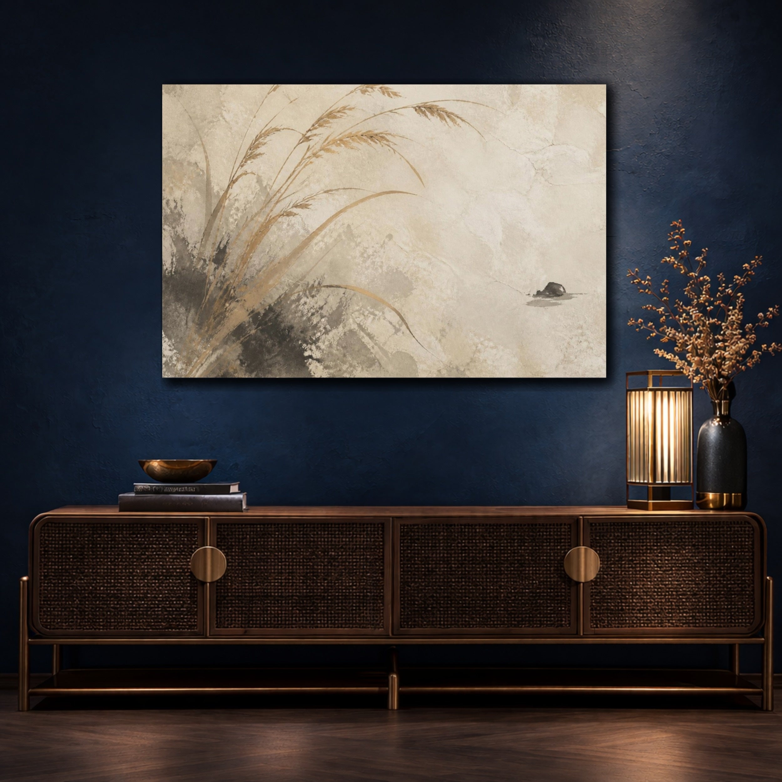 Mockup 4. Wabi Sabi shown as canvas print