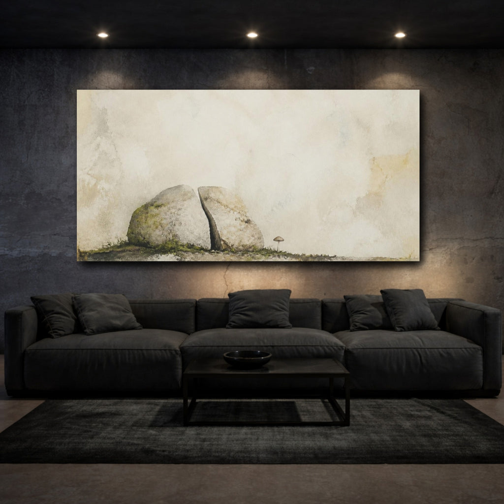 Mockup 3. Wabi Sabi Split Stone shown as canvas print