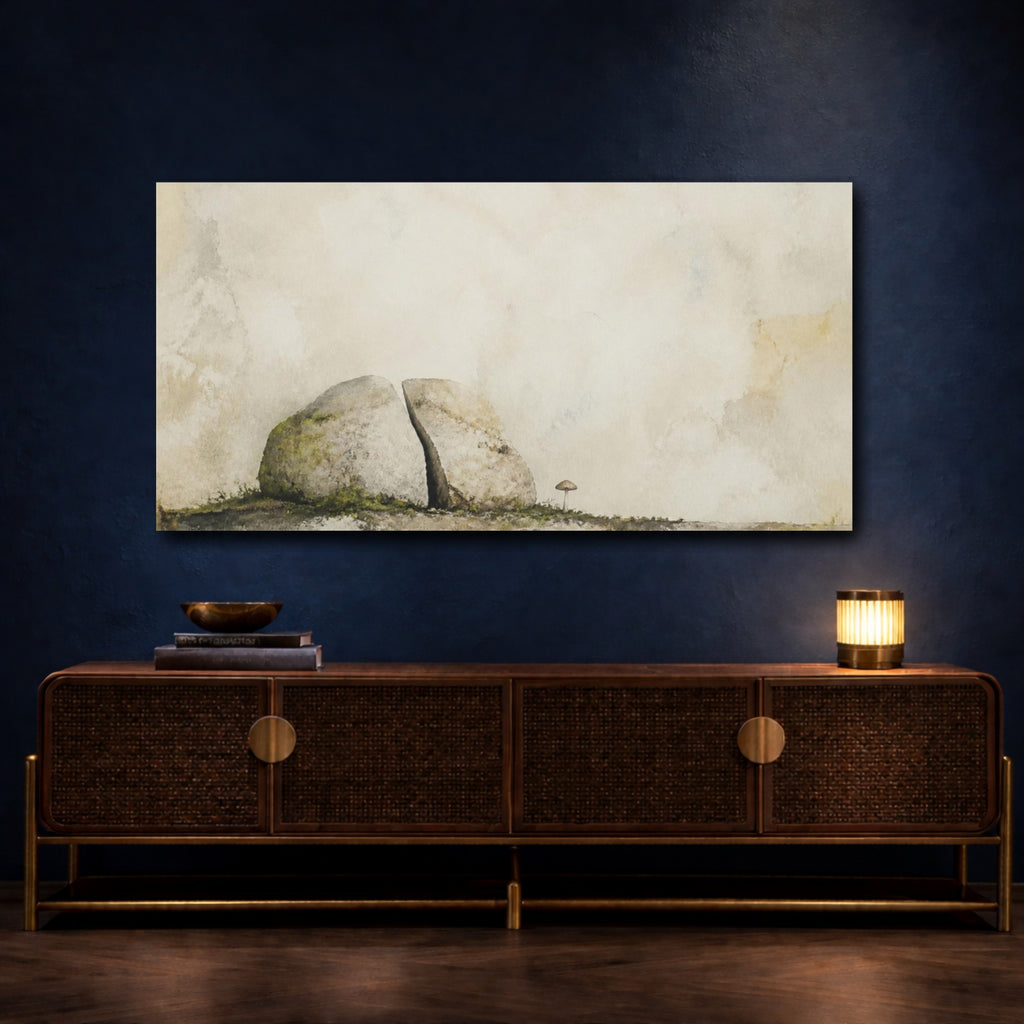 Mockup 4. Wabi Sabi Split Stone shown as canvas print