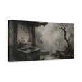 Side Mockup 3. Wabi Sabi Stone Trough shown as canvas print