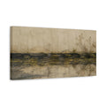 Side Mockup 3. Wabi Sabi Stone Wall shown as canvas print