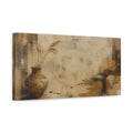 Side Mockup 3. Wabi Sabi Weathered Vase shown as canvas print