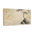 Side Mockup 3. Zen Pine On Rocks shown as canvas print